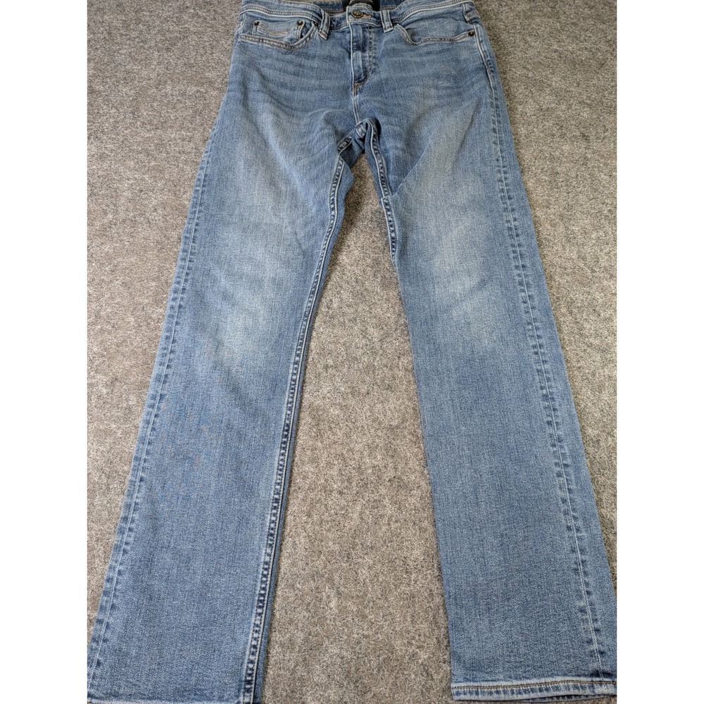 Revtown Sharp Decade Denim Jeans Mens 32x32 Slim Fit Medium Wash Blue Italian